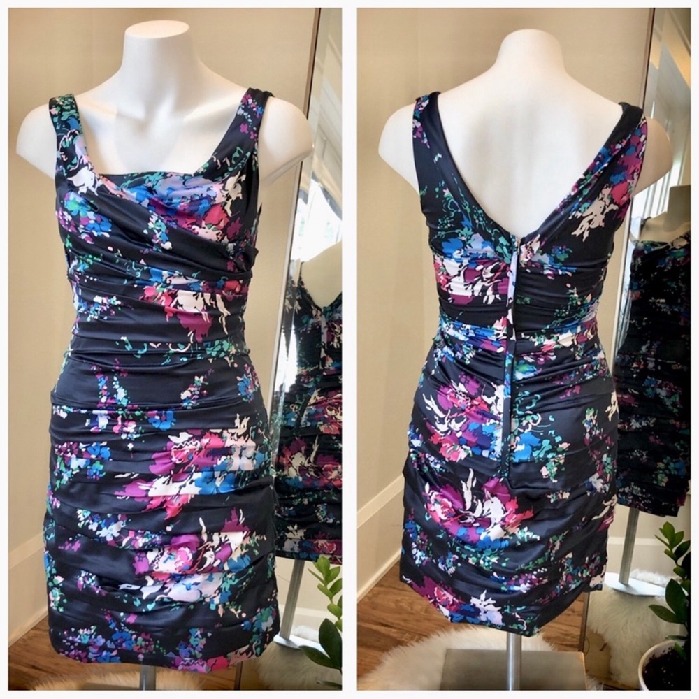 Stretch satin dress by Express